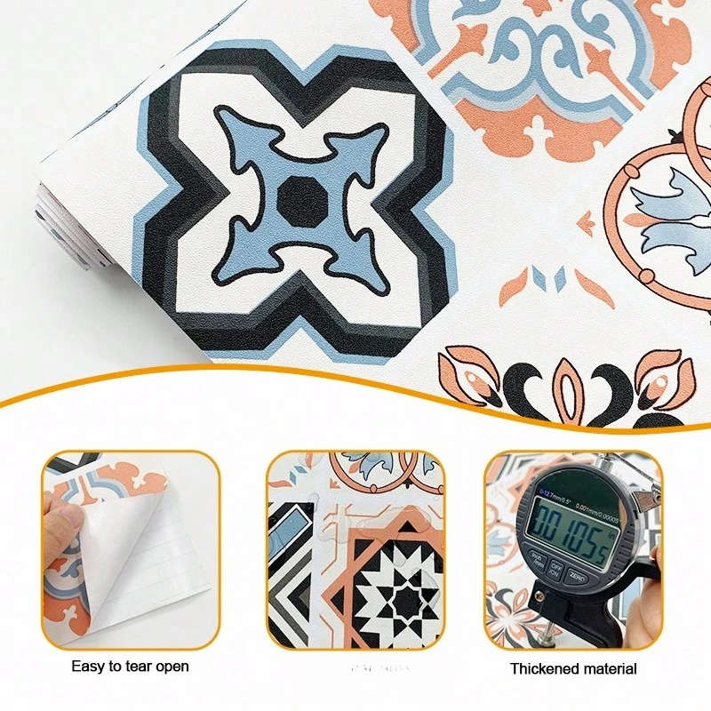 Floor Stickers Color Multicolor Size 40Cmx120Cm
