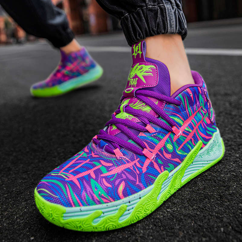 Sneakers Purple Green Size Uk 4