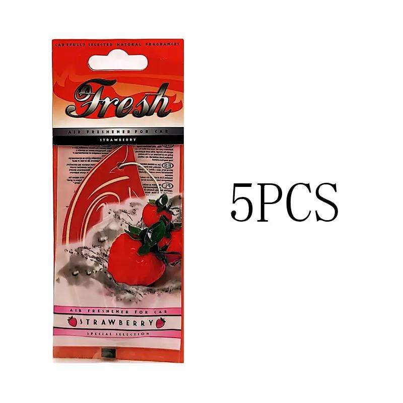 Car Interior Decor Items 5Pcs Strawberry