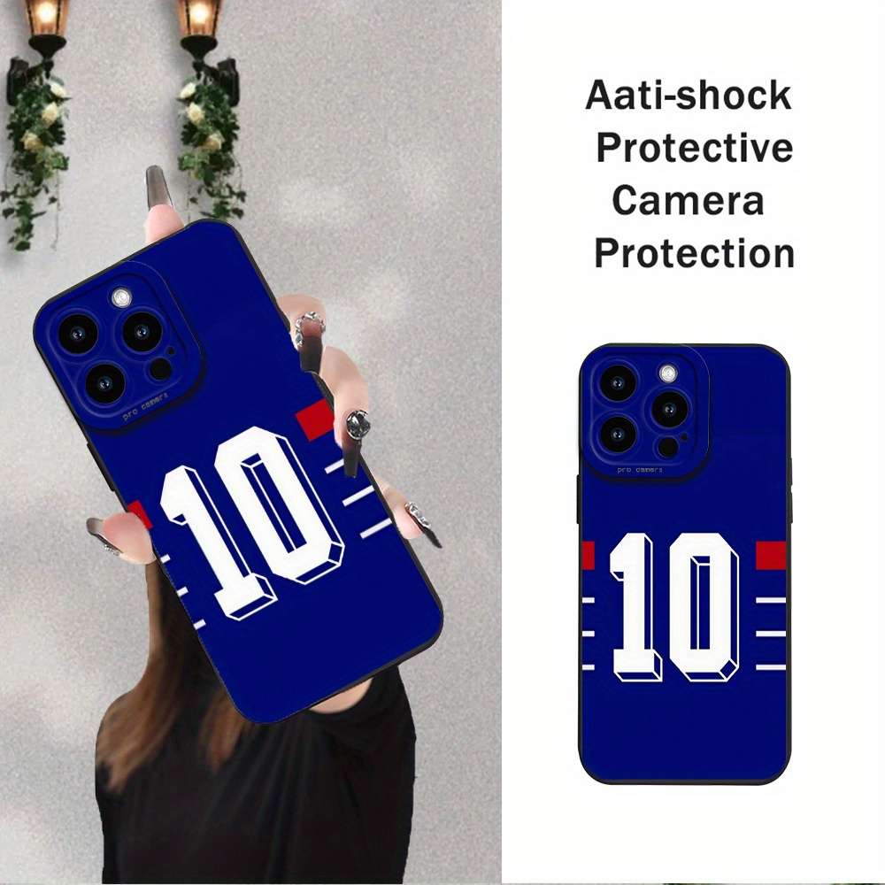 1Pc Black For iPhone 16 Model 10 Design Phone Case