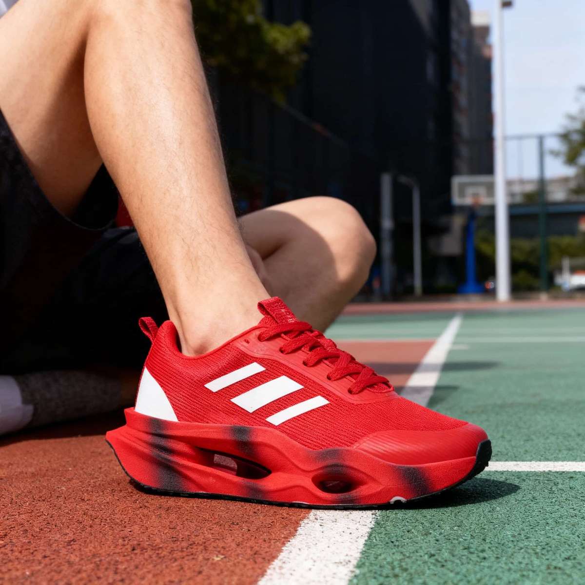 Sneakers Color 619Global Classic Red Sizeuk 9