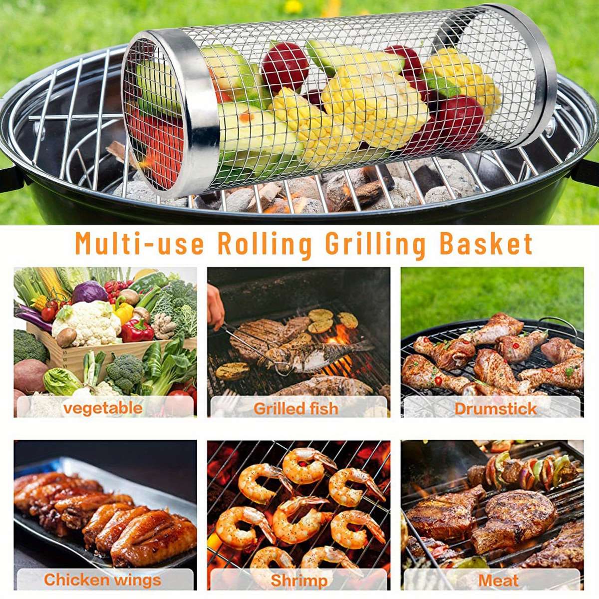 Grilling Net Model Large3Piece Set Cagehookoil Spray Bottle