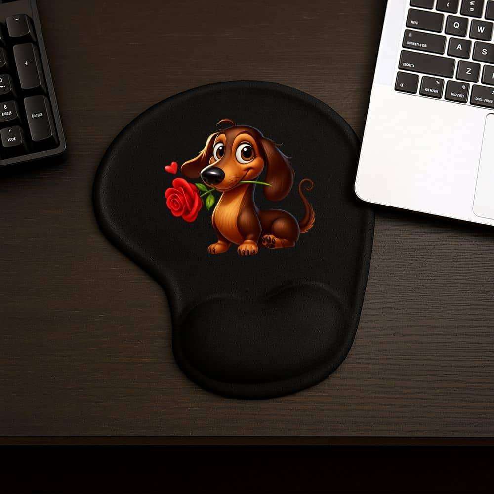 Professional Thickened Adorable Dachshund Rose Cute Mouse For Graphic Designers