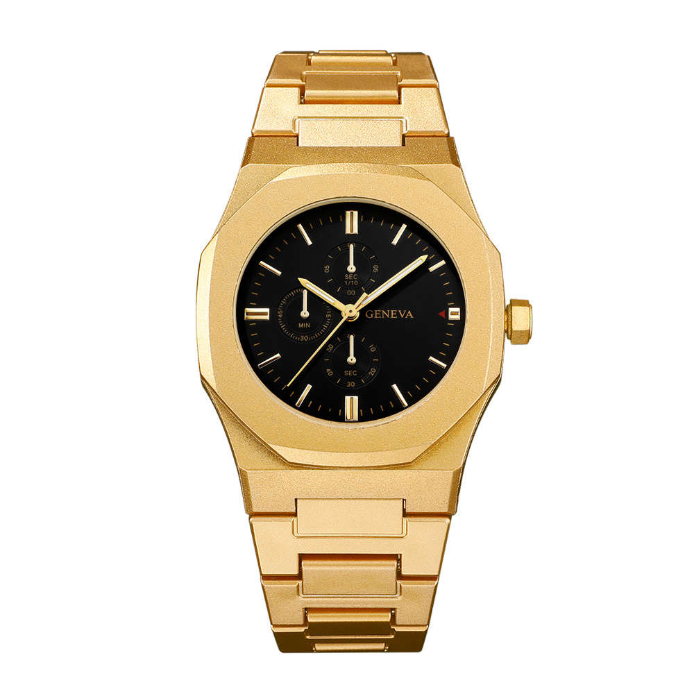 4Pcs New Stylish Men Plastic Strap Quartz Wristwatch Perfect For Daily