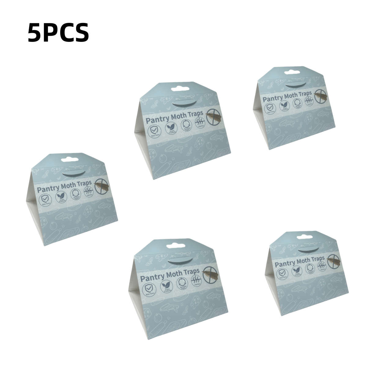 Fruit Fly Traps Quantity Clothes Moth 5Pcs