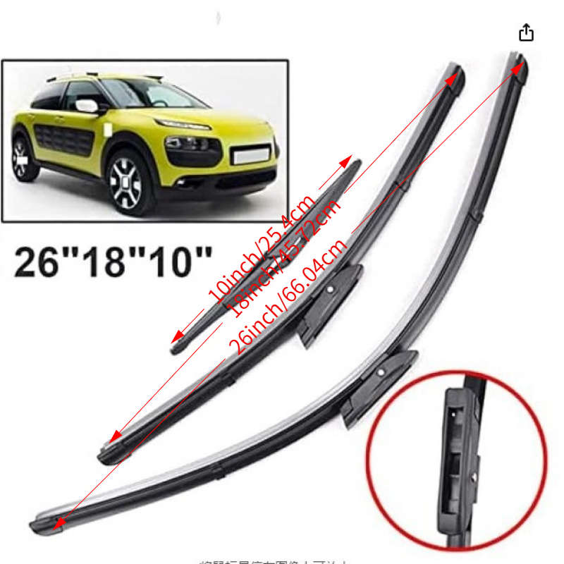 Windshield Wipers Quantity 3Pcs