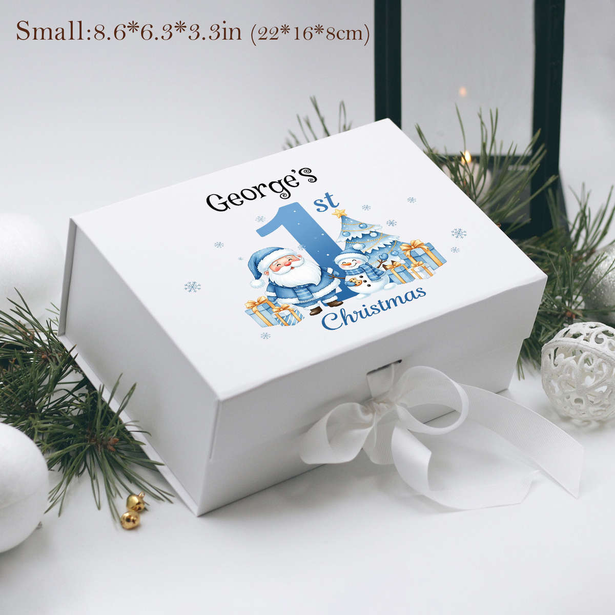 Christmas Gift Boxes Color White Gift Box Size Small