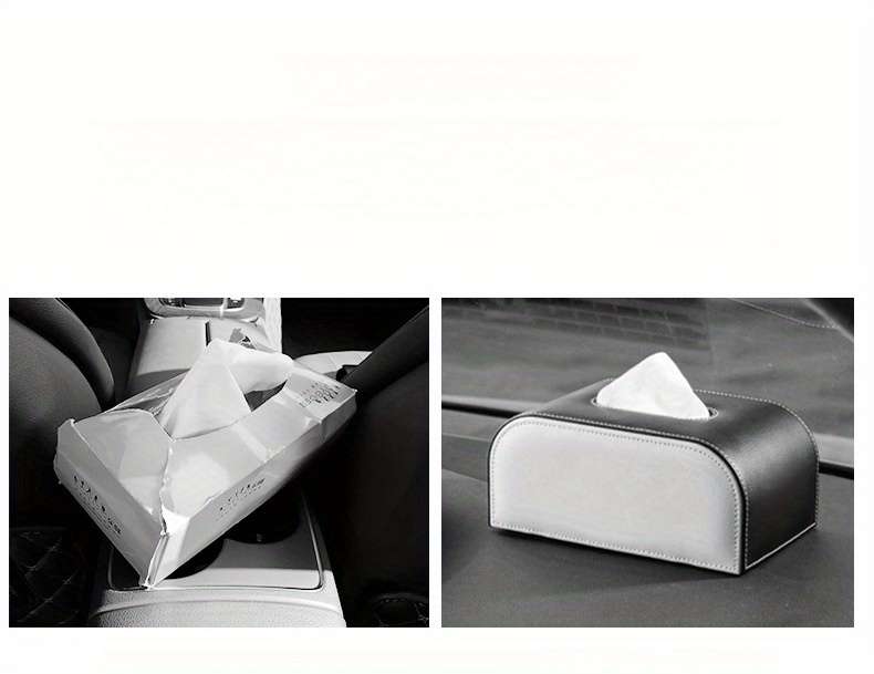 Car Tissue Box Color Black Straps   Without Tissue   Quantity 3Pcs