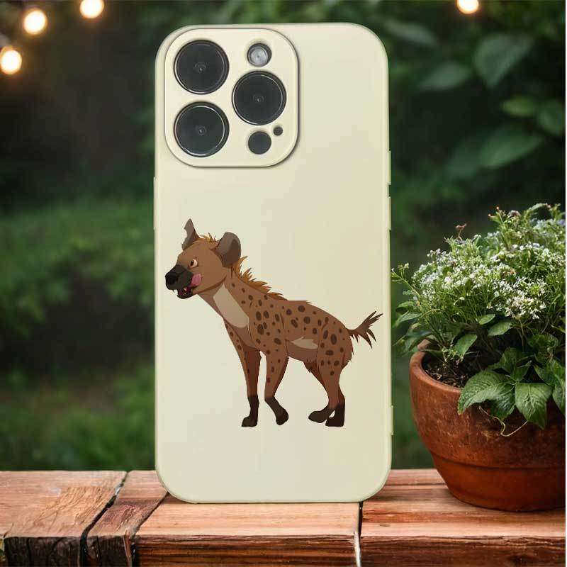 1Pc Black For iPhone 7 Plus 8 Plus African Wild Dog Phone Case