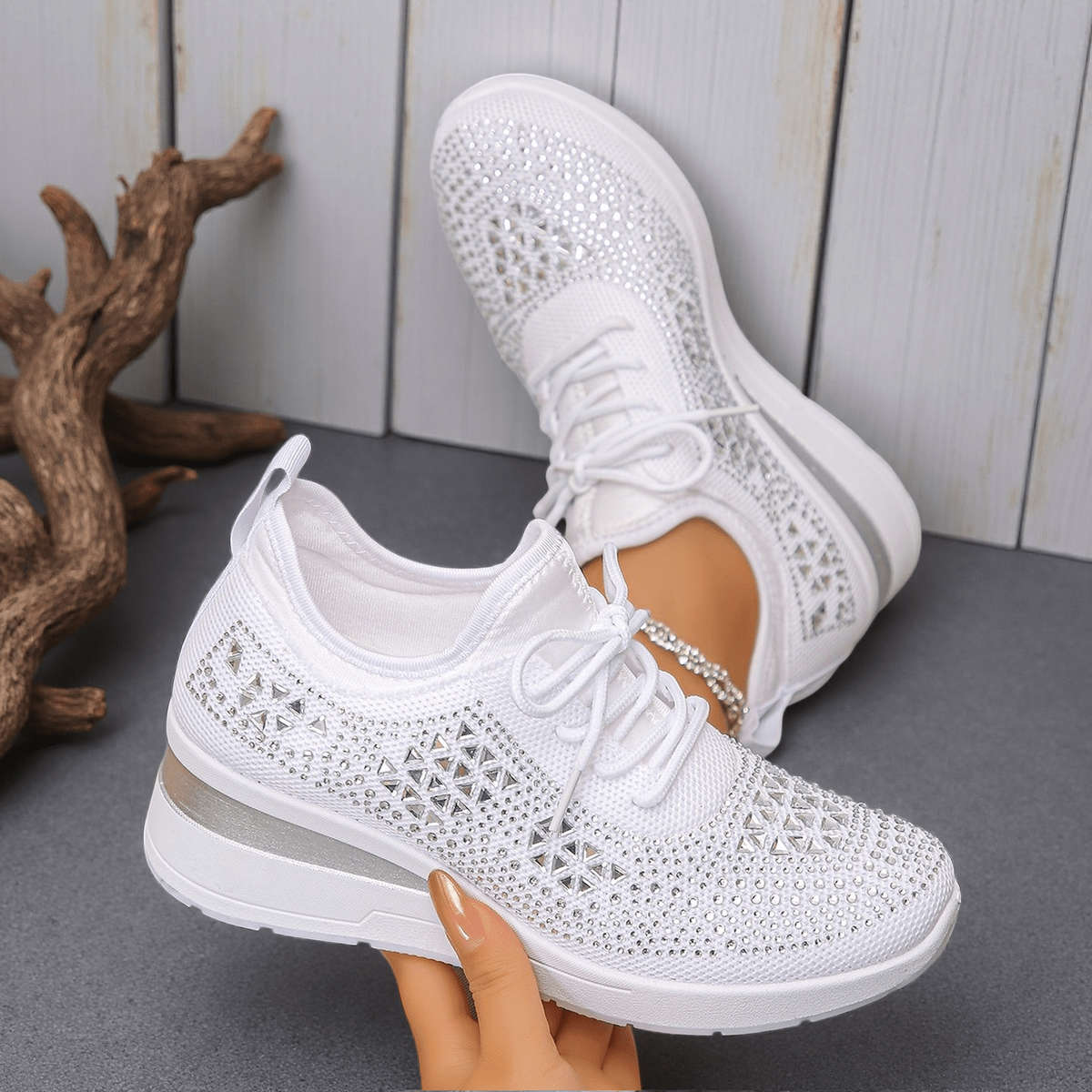 Women S Sneakers Color White Sizeuk 3