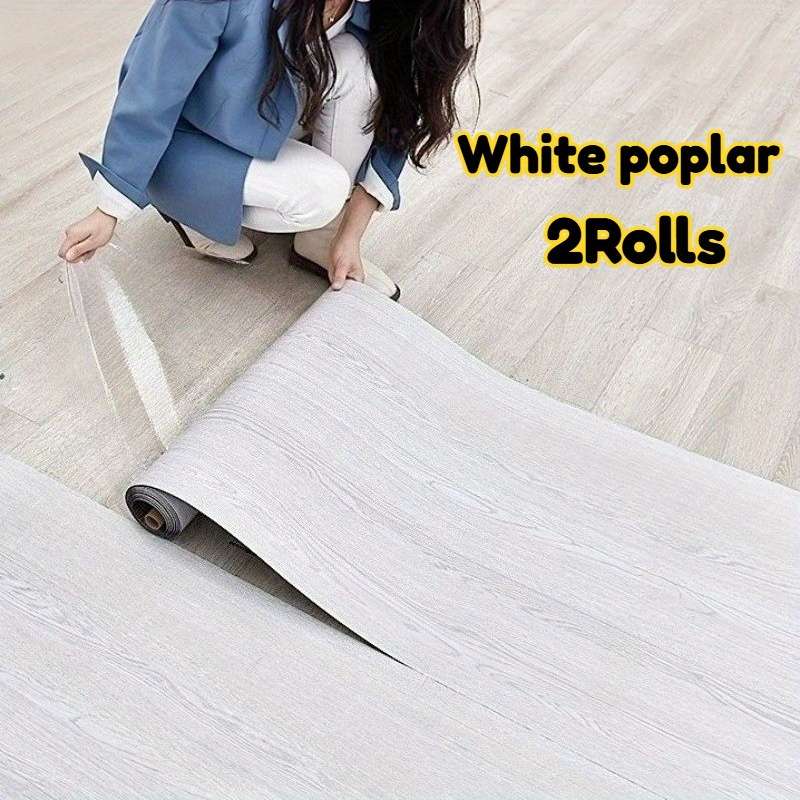 Self Adhesive Floor Stickers Deep Walnut 2 Rolls