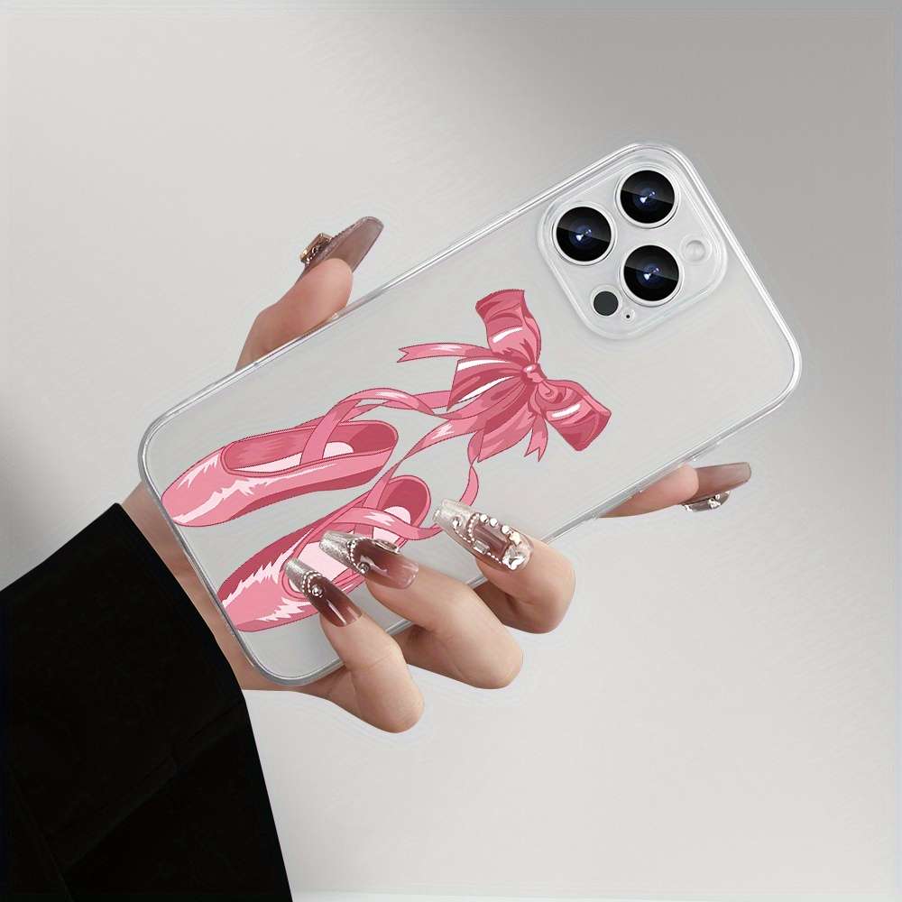 1Pc Transparent For iPhone 12 Pro Ballet Shoes Phone Case
