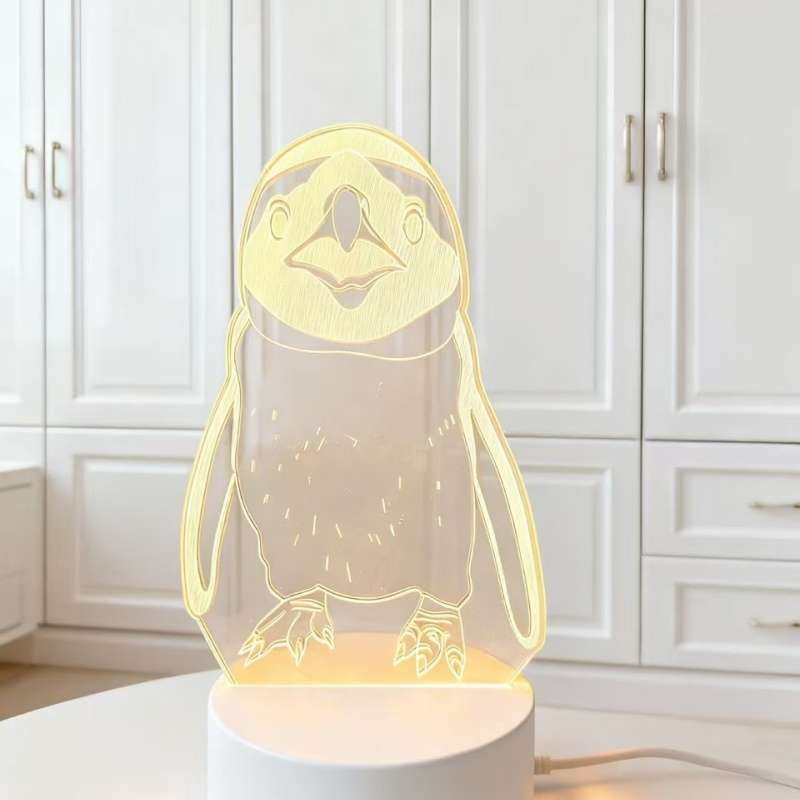 Night Light Style Monochrome Warm Light White Base