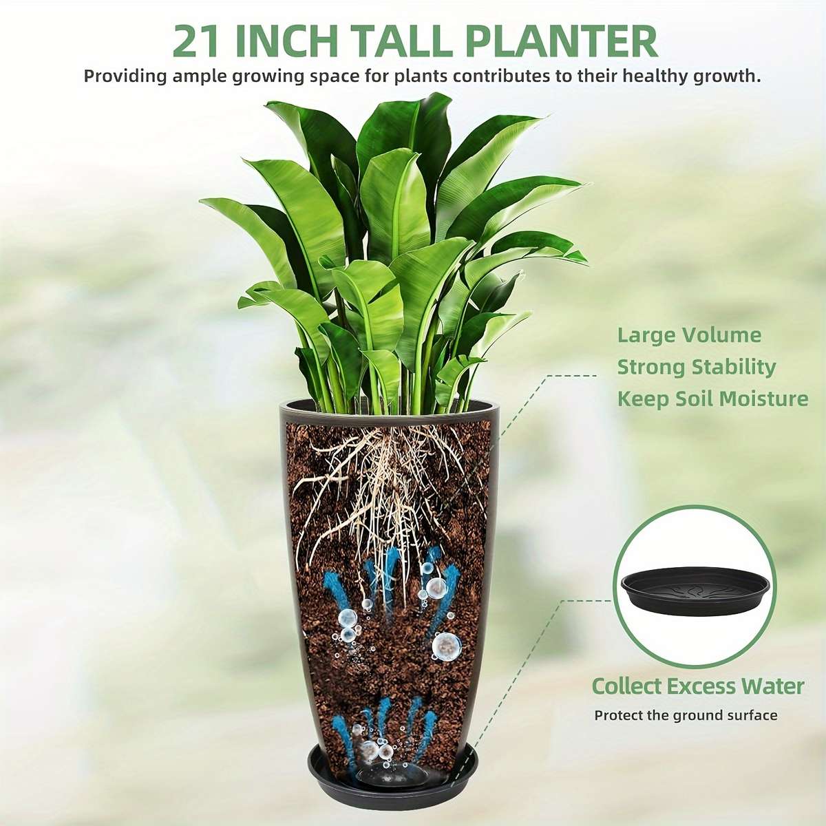 Flowerpot Items Dark Coffee Color   2Pcs