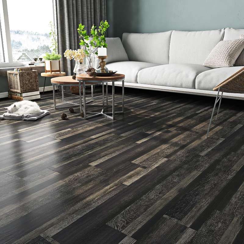 Self Adhesive Floor Stickers Parquet Walnut 40Cm*100Cm