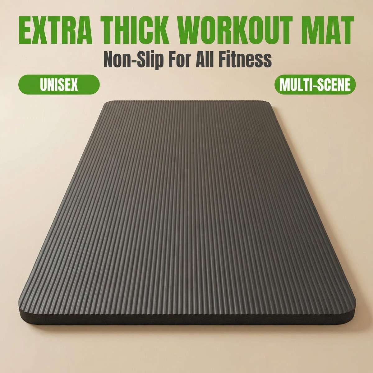 Yoga Mat Exclusive Premium Luxury Quality 5 Style Thickened Black