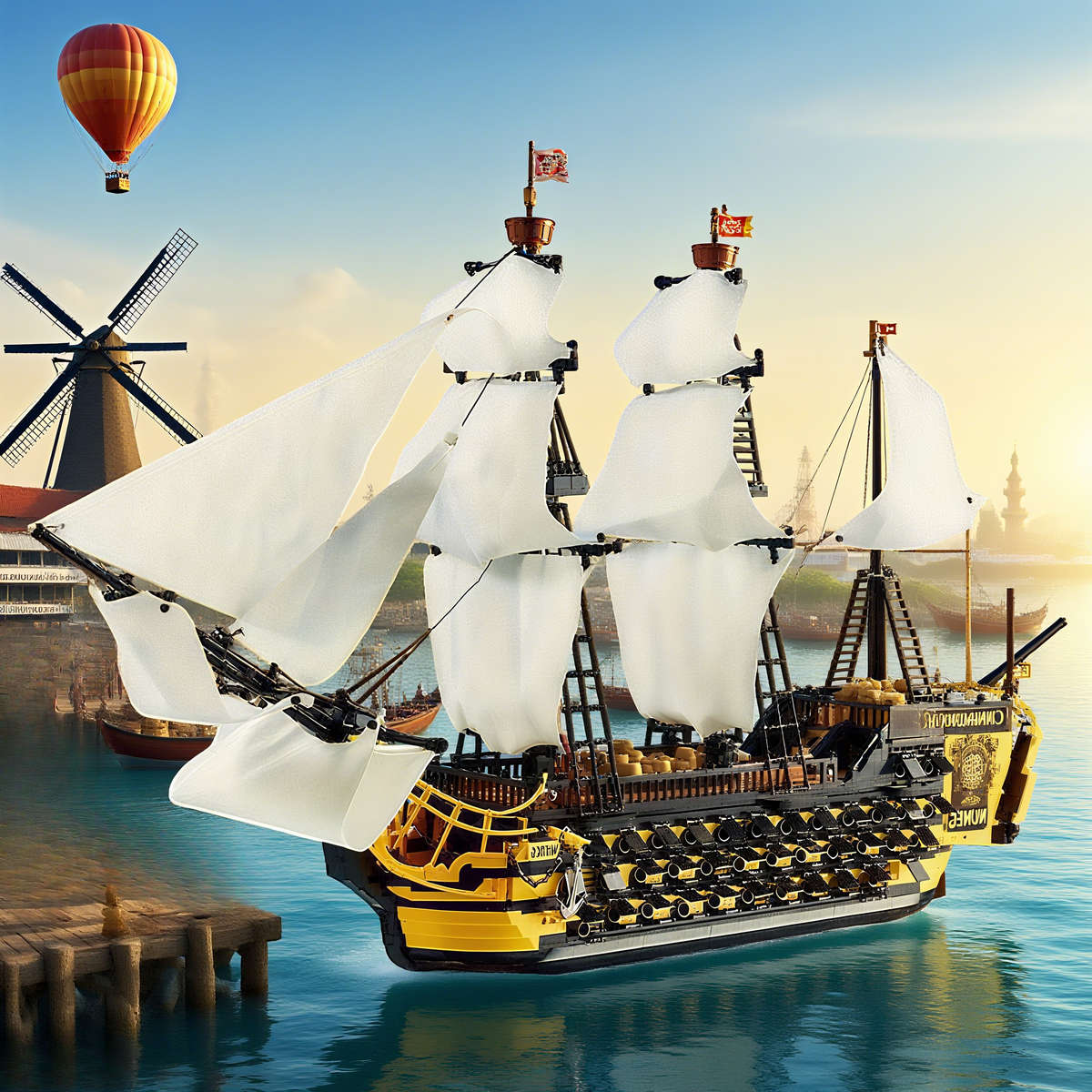 3D Jigsaw Puzzle Model Ship