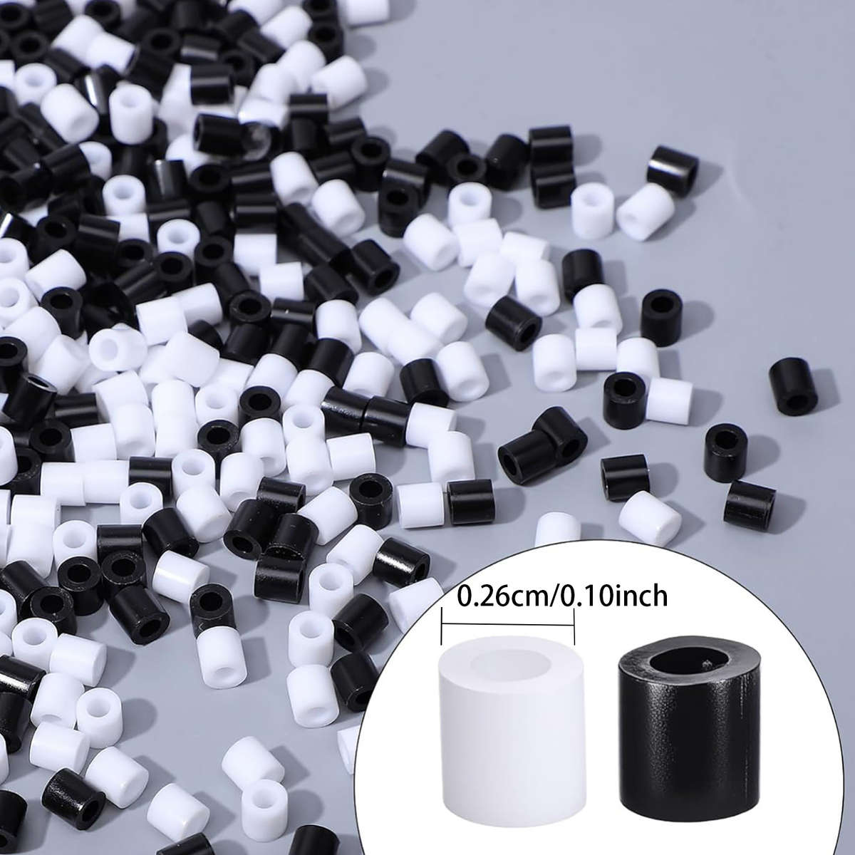 Perler Bead Set White