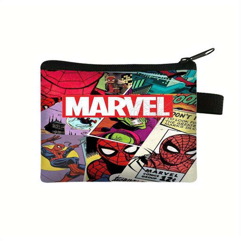 Marvel Spider-Man Birthday Walletstylish Polyester Coin Purse Card Holder Vibrant Cartoon