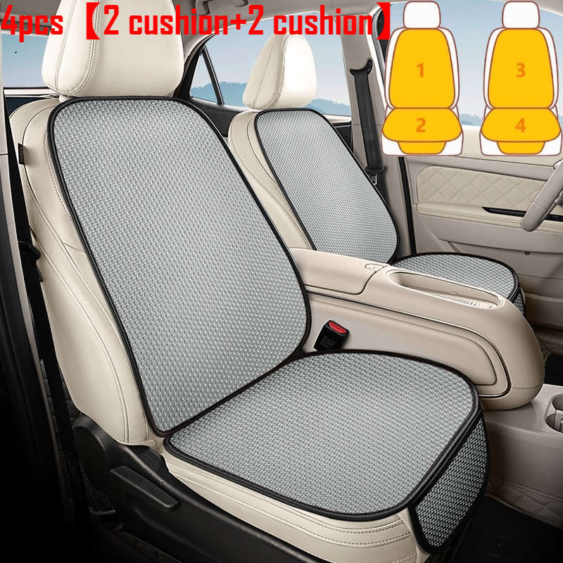 Car Seat Cushion 4 Pieces Gray 2 Seat Cushions  2 Back Cushions