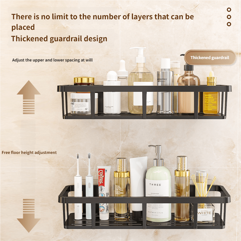 Bathroom Storage Rack Color Black Upgrade Quantity2Pcs