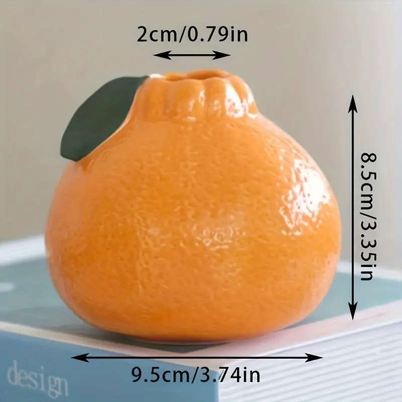 Flowerpot Color 1 Orange Vase