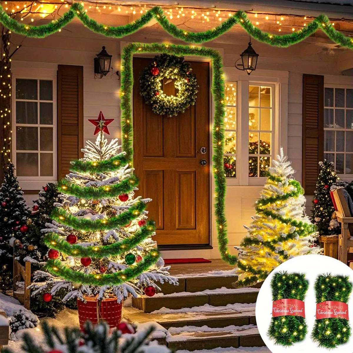 Christmas Decorations Color Warm Size 2Set