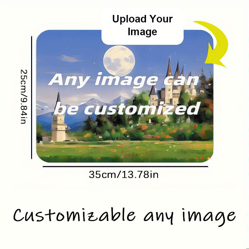 UltraSmooth EcoFriendly Custom Photo Mouse Upload Your For Pc Gamers 18X20Cm