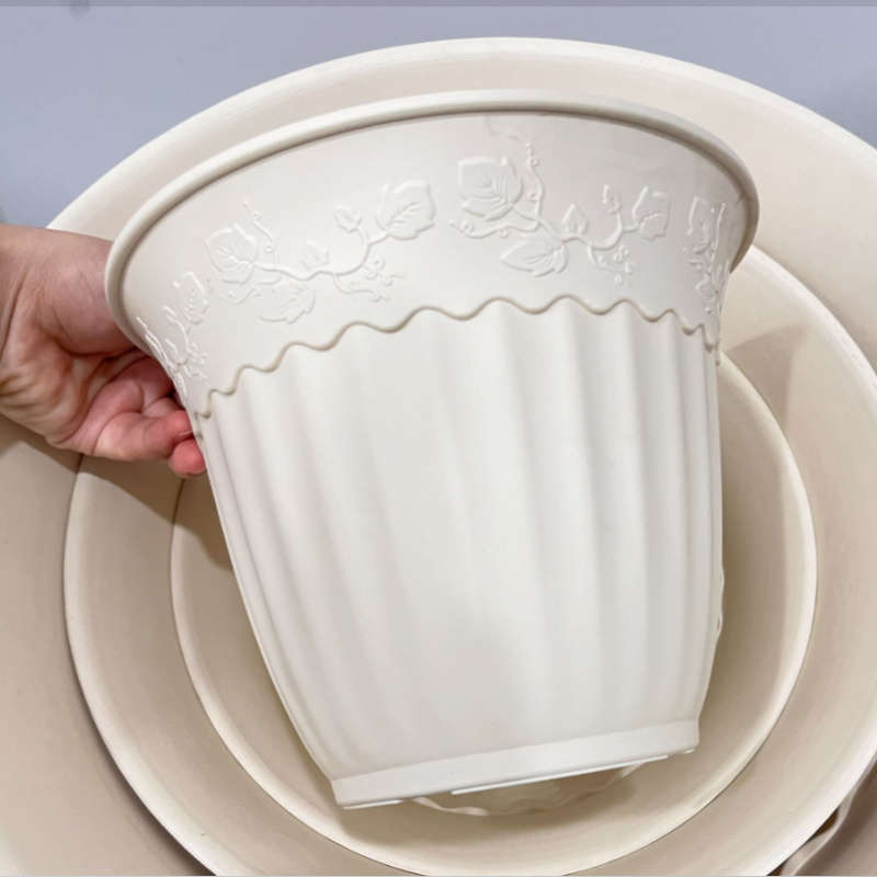 Flowerpot Color Milan Yellow Size5 Inch Basin With Support