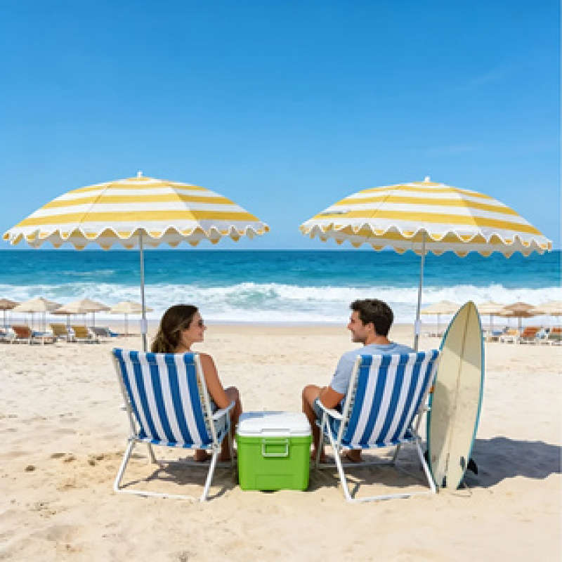 Umbrella Model Wavy Blue  Storage Bag