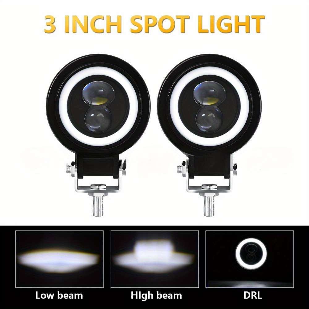 Car Lights Color 2Pcs White White