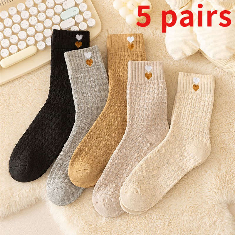 Women S Socks Color Mixed Color 5 Pairs Size Onesize