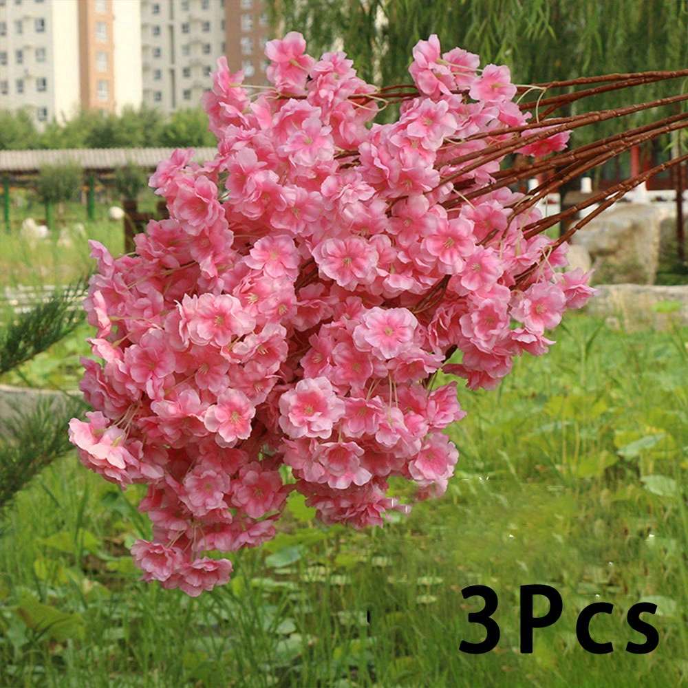 Simulated Flower Color White Quantity3Pcs