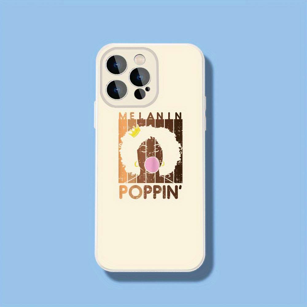 1Pc Black For iPhone 14 Melanin Queen Style African Phone Case