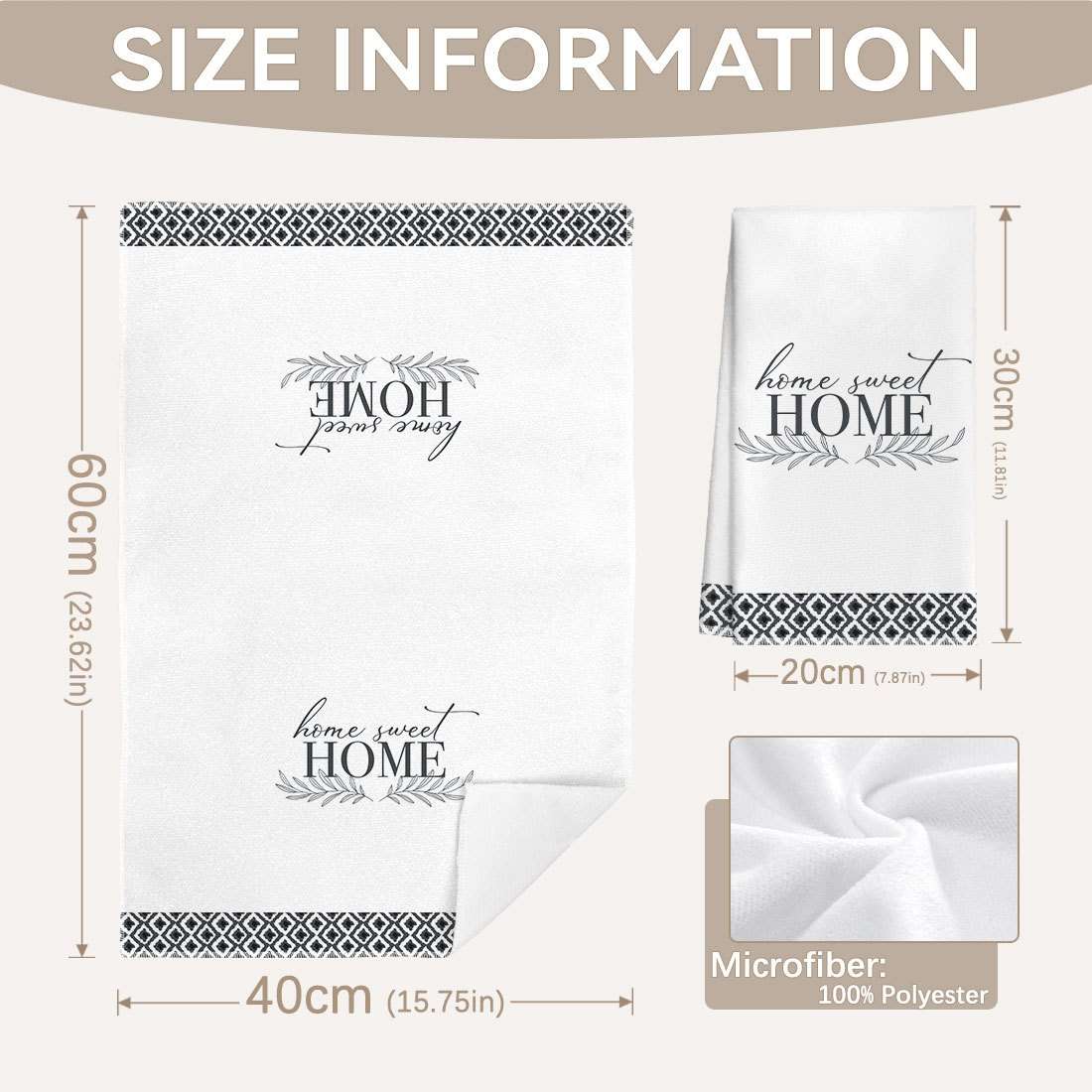Rag Size 2Pcs 40*60Cm