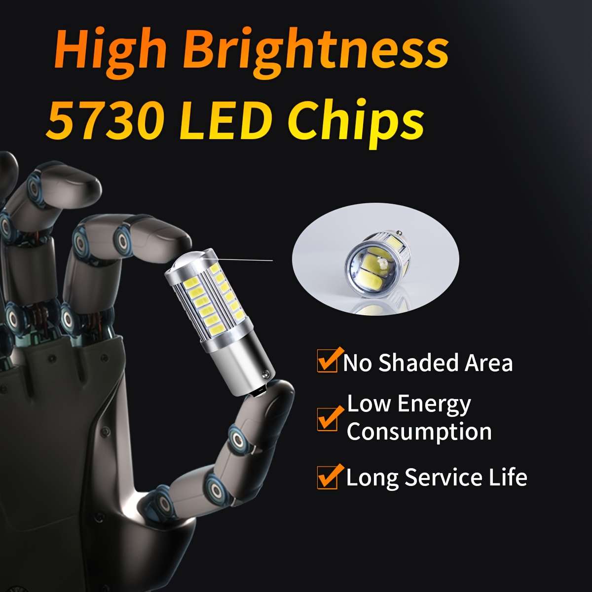 Car Lights Items 4Pcs 1157 Bay15D P21 5W White