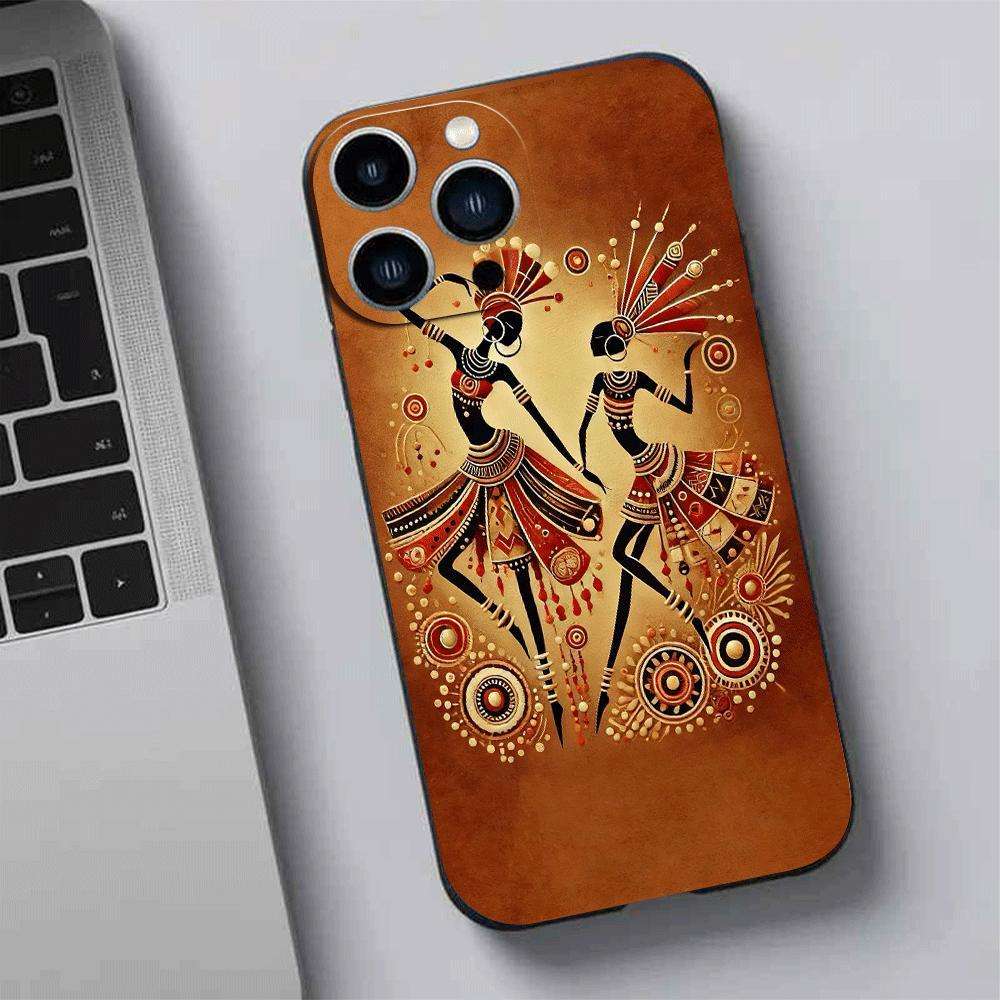 1Pc Black For iPhone 11 African Beauty Phone Case