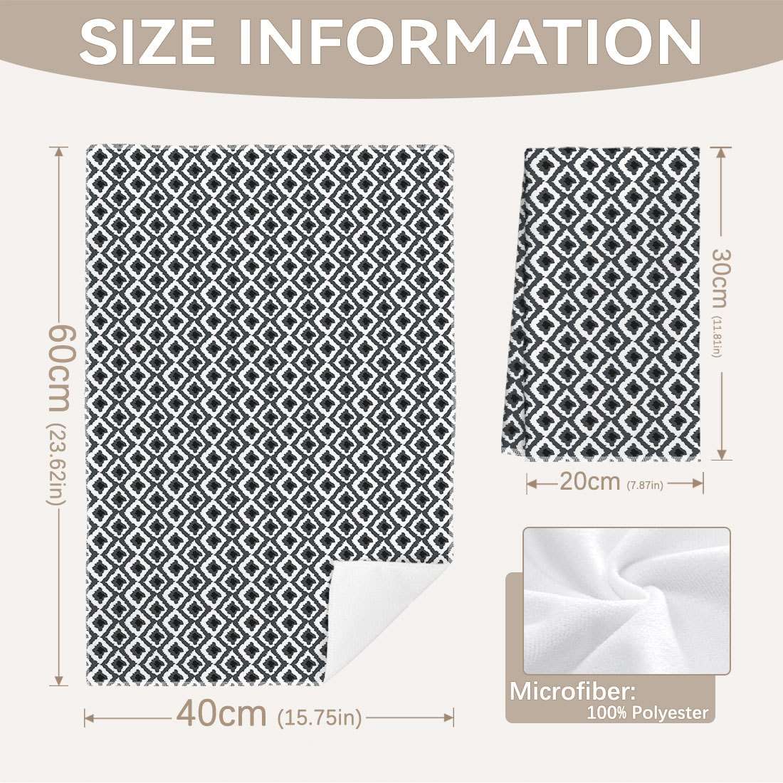 Rag Size 2Pcs 40*60Cm
