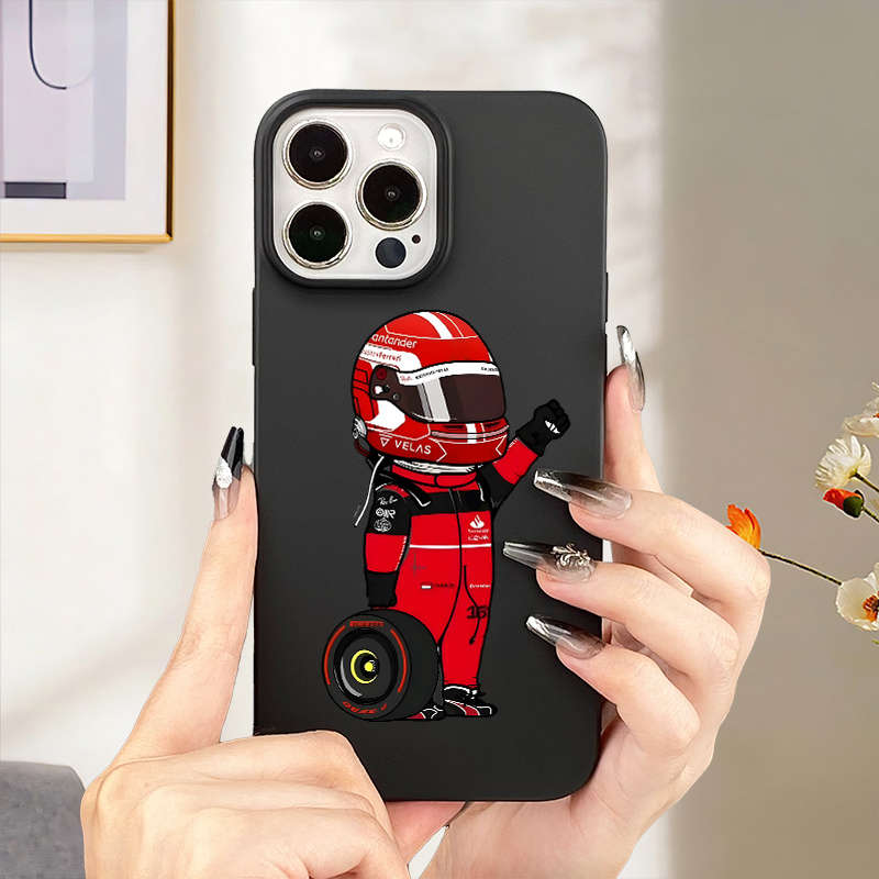 1Pc Black For iPhone 12 Pro Max Sports Car Men Phone Case