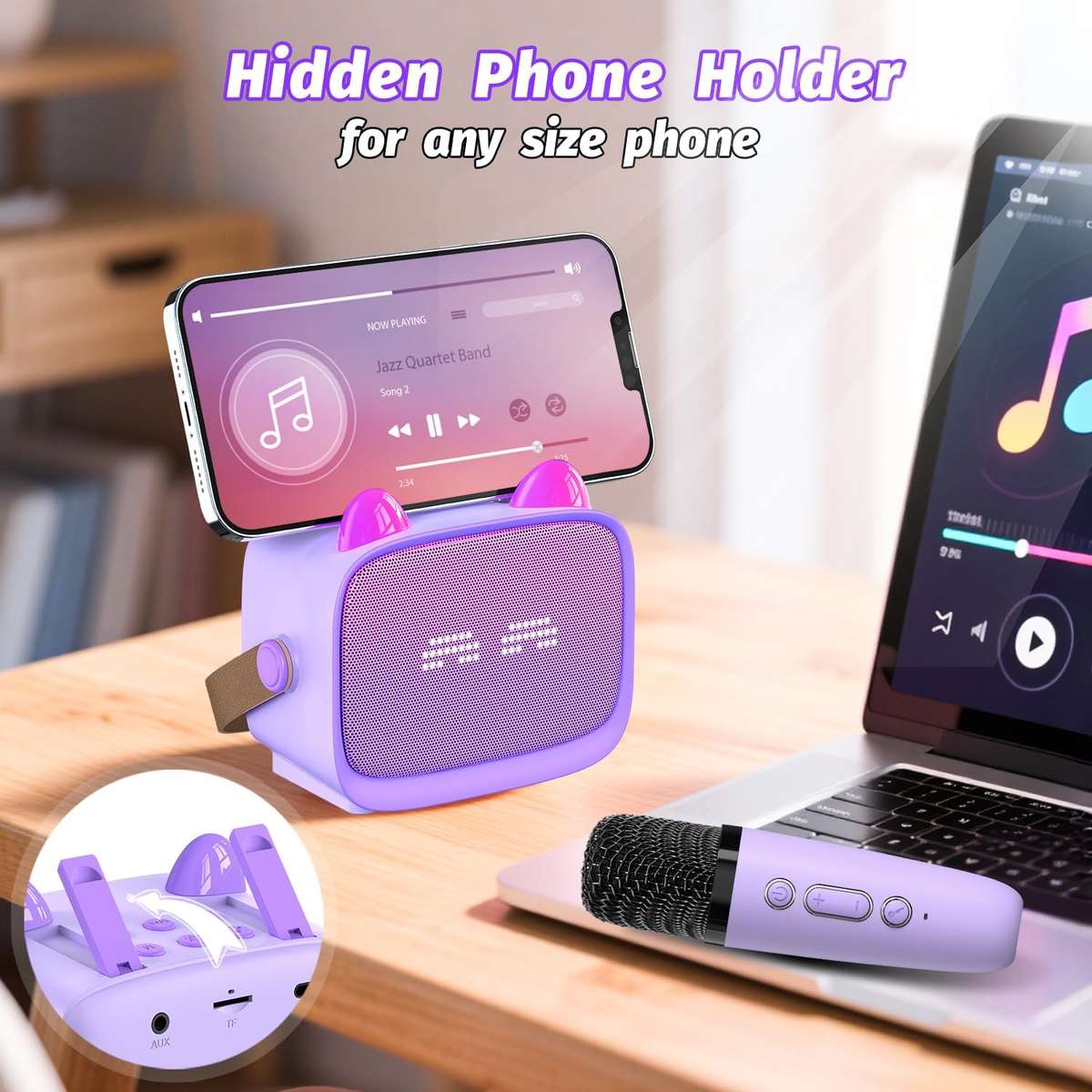 Speaker Color Black 1 Speaker2 Mics