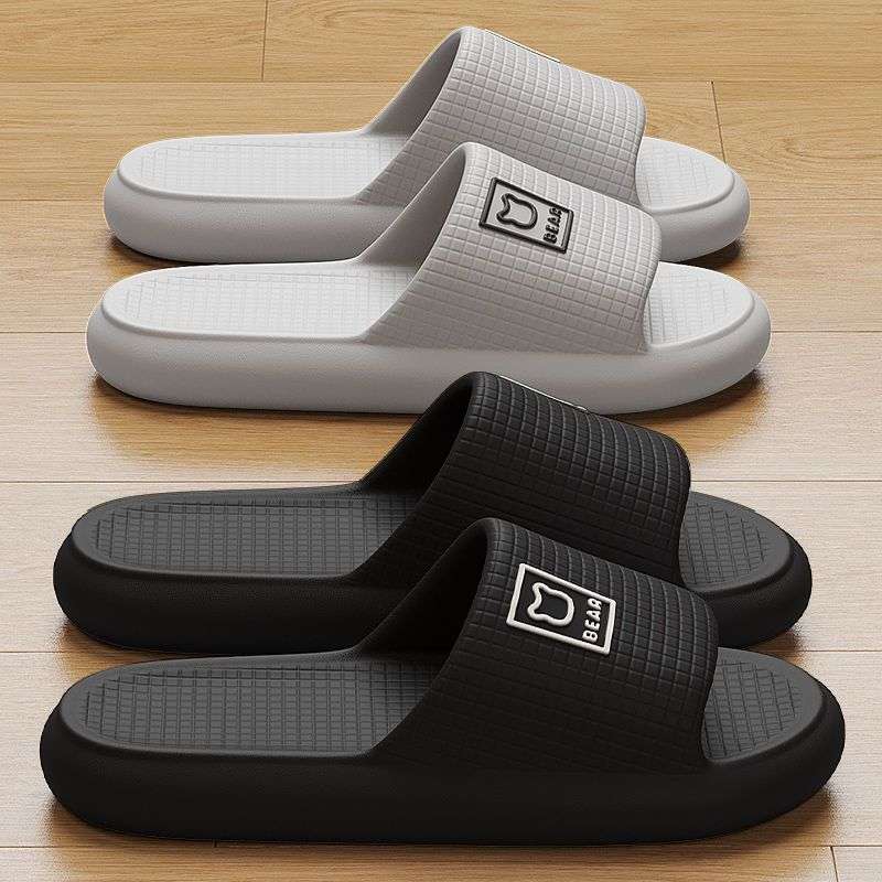 Men Slippers Summer Style Grey Size Uk 7.5