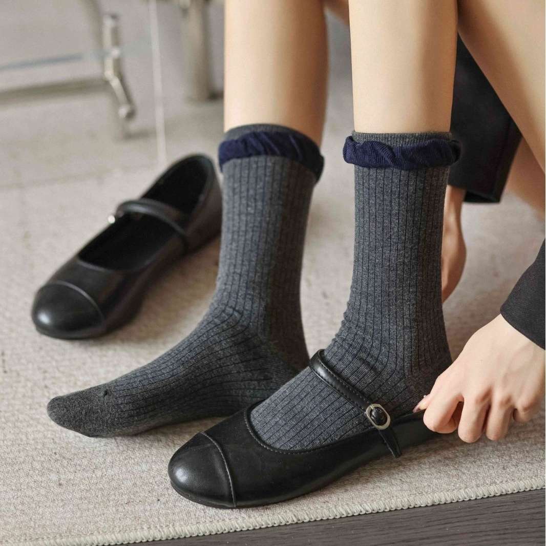 Women S Socks Color Mix 5 Pairs Size Onesize