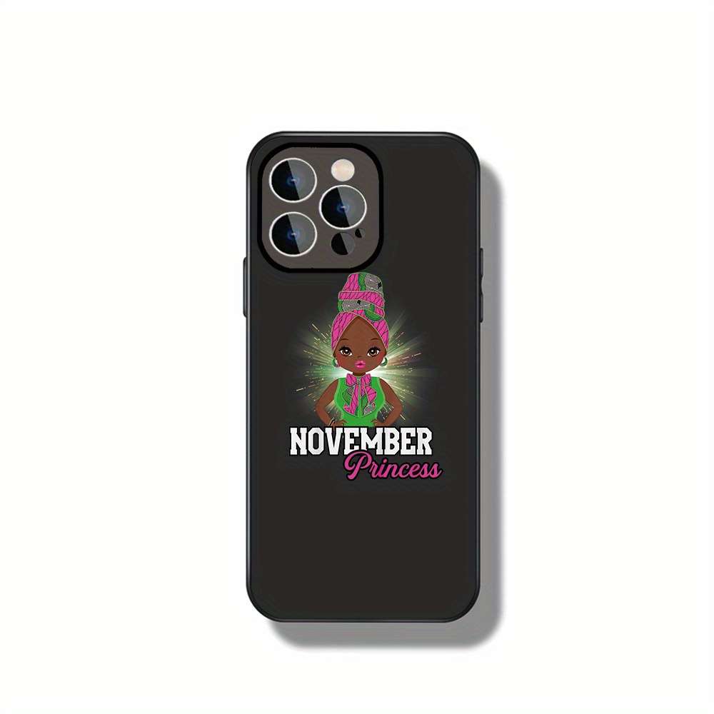 1Pc Black For iPhone 13 The November Princess Phone Case