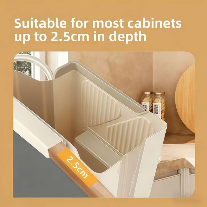 Garbage Can Color Large Beige Items2In1