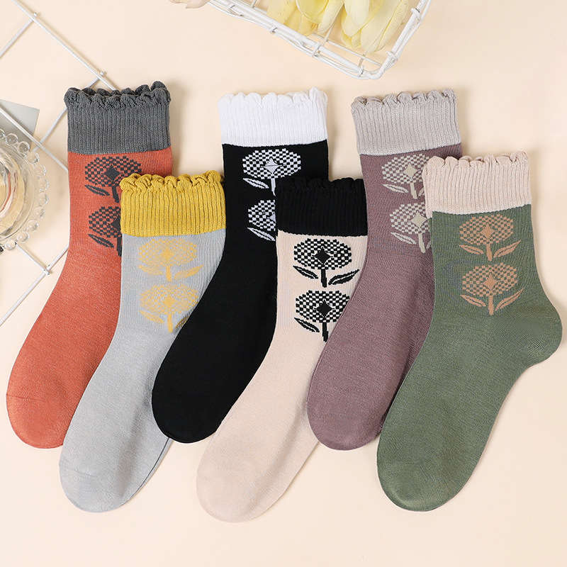 Women S Socks Color 6 Pairs Of Mixed Color Combination Pack Size Onesize