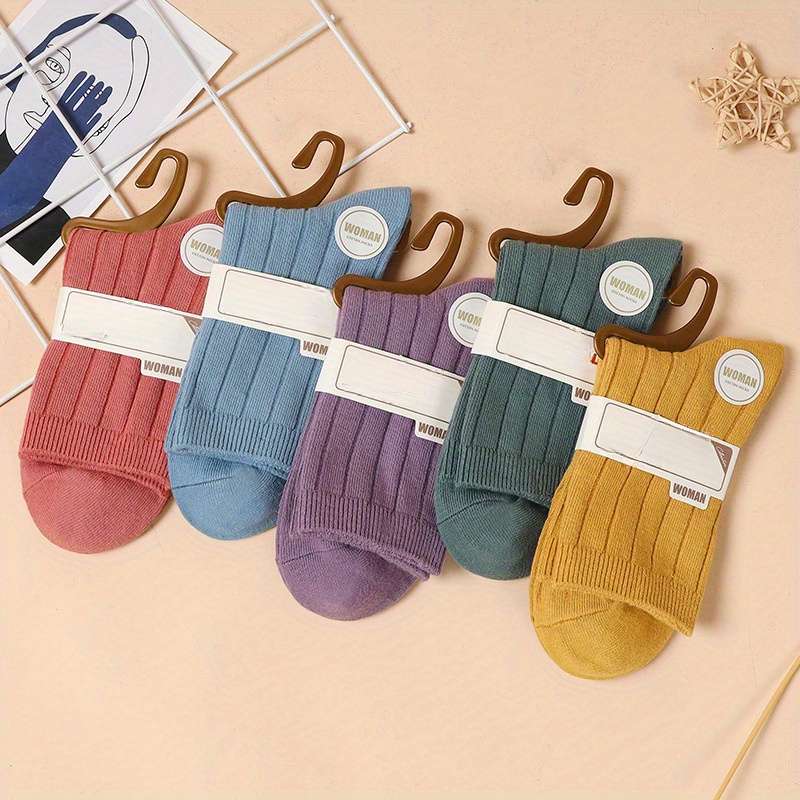 Women S Socks Color 6 Pairs Of Random Mixed Colors Size Onesize