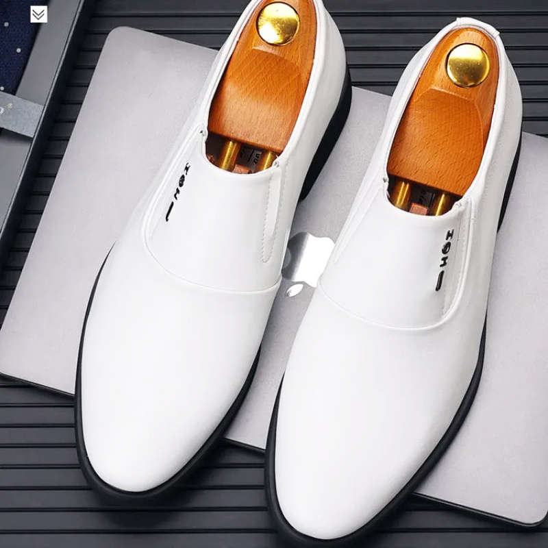 Mens Leather Shoes Color Black Sizeuk 10