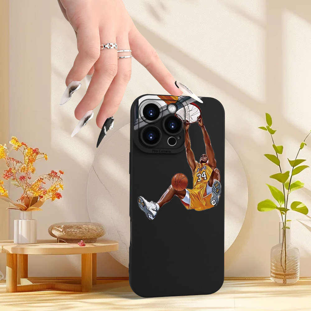 1Pc Black For iPhone 7 Slam Dunk Design Phone Case