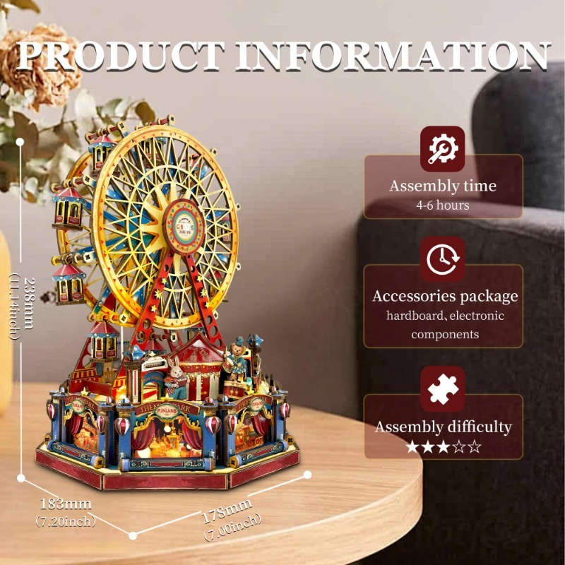 3D Building Model Puzzle Set