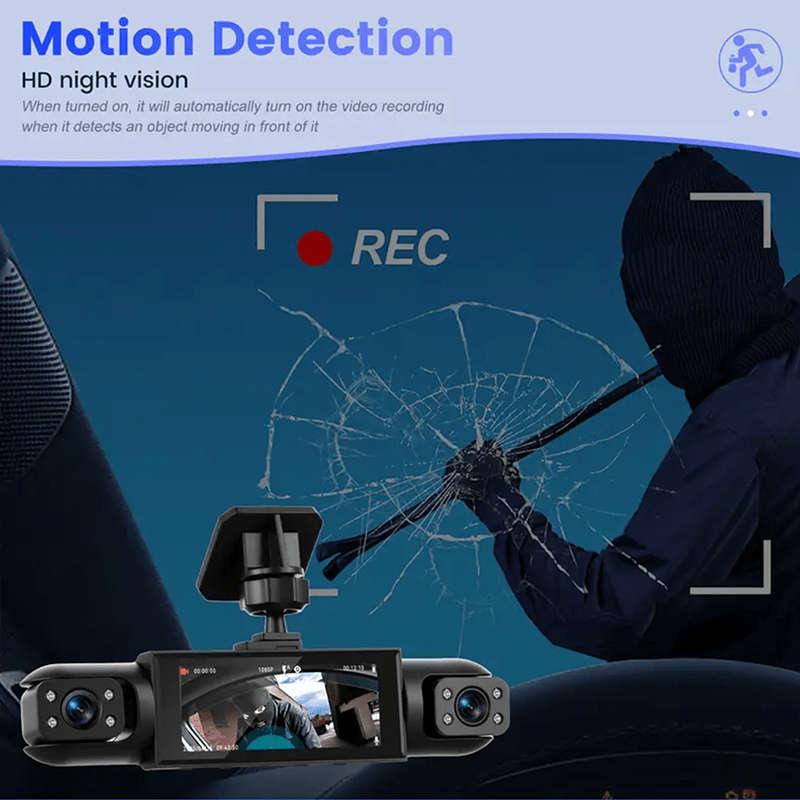 Dashcam Style Three-Record Model